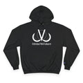 Celestial Veil Cabaret Hoodie — Moon Logo Champion Pullover