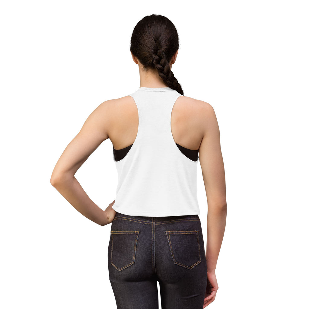 Celestial Veil Cabaret Crop Top — Moonlit Logo Women's Tank