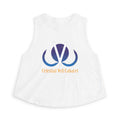 Celestial Veil Cabaret Crop Top — Moonlit Logo Women's Tank