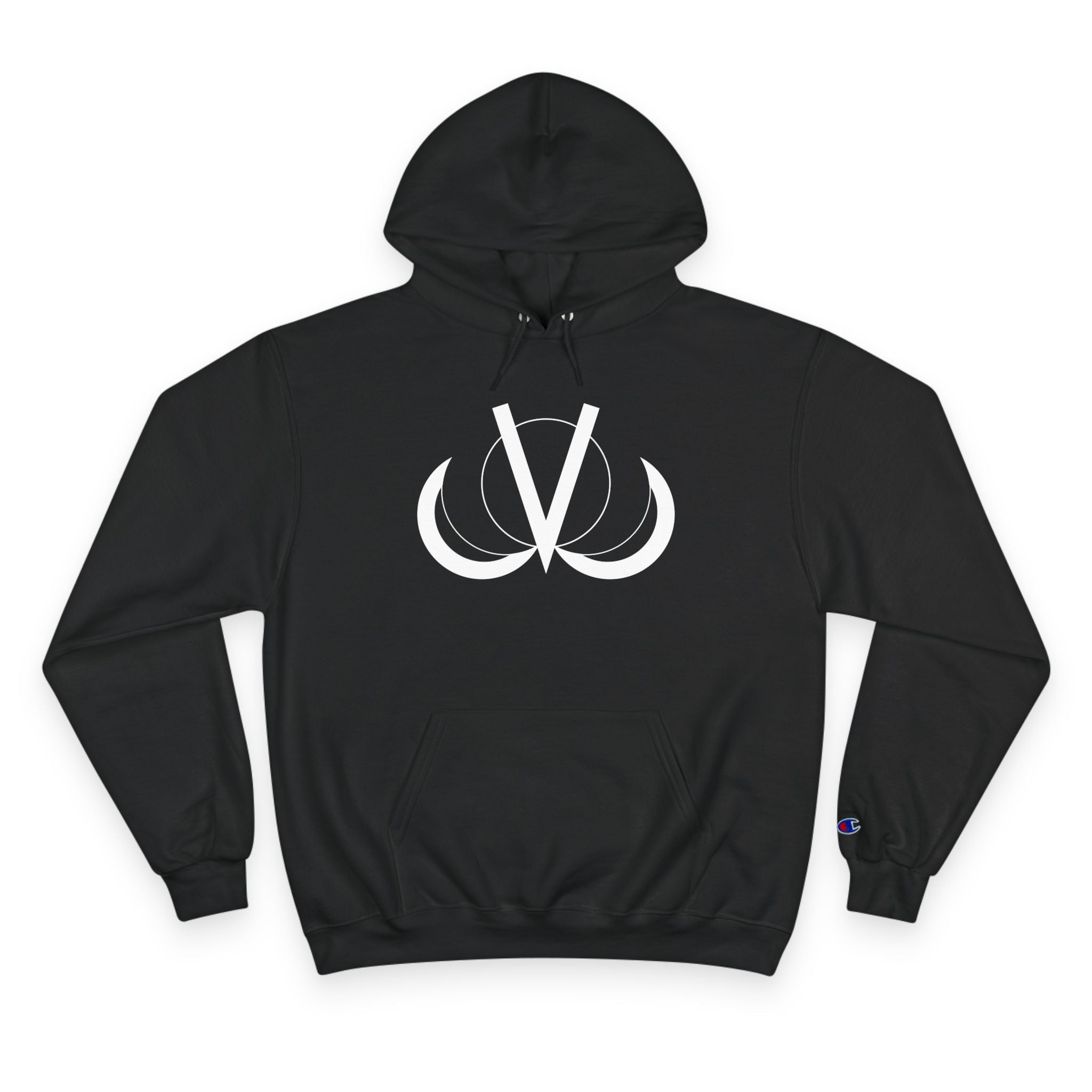 Champion Hoodie with Minimalist V Logo — Athletic Streetwear Pullover