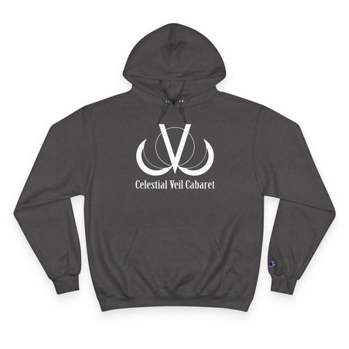 Celestial Veil Cabaret Hoodie — Moon Logo Champion Pullover