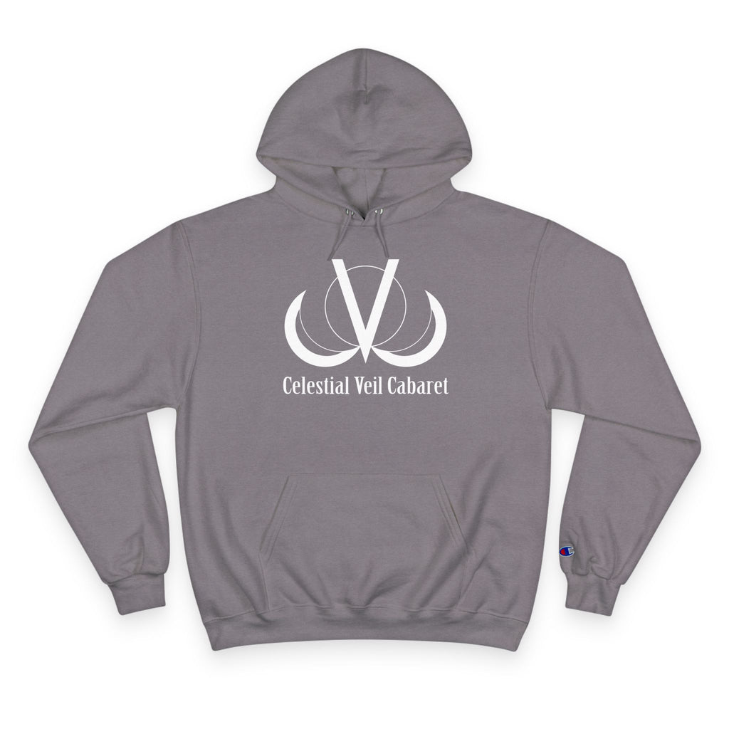 Celestial Veil Cabaret Hoodie — Moon Logo Champion Pullover
