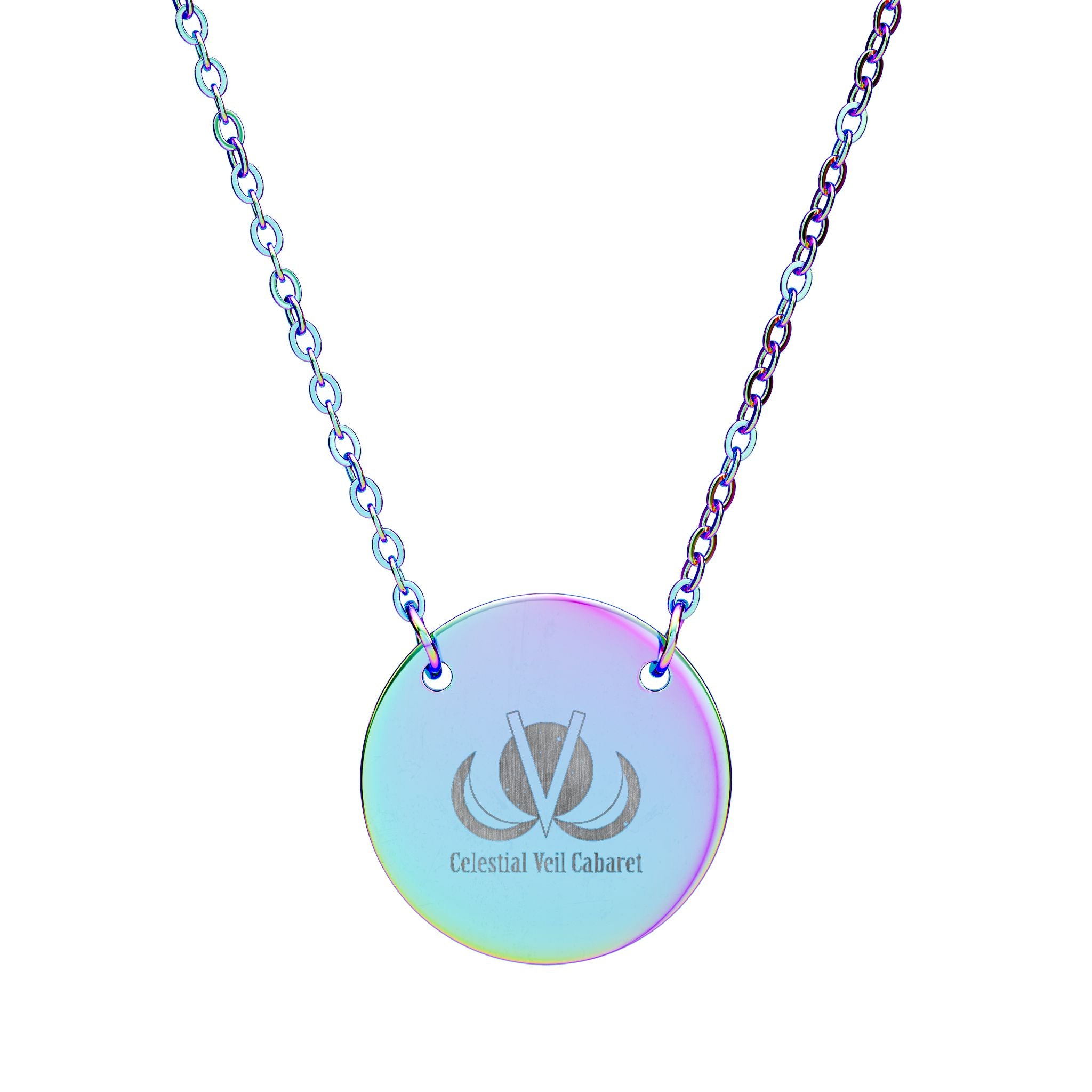 Engravable Circle Necklace — Personalized Round Pendant Jewelry