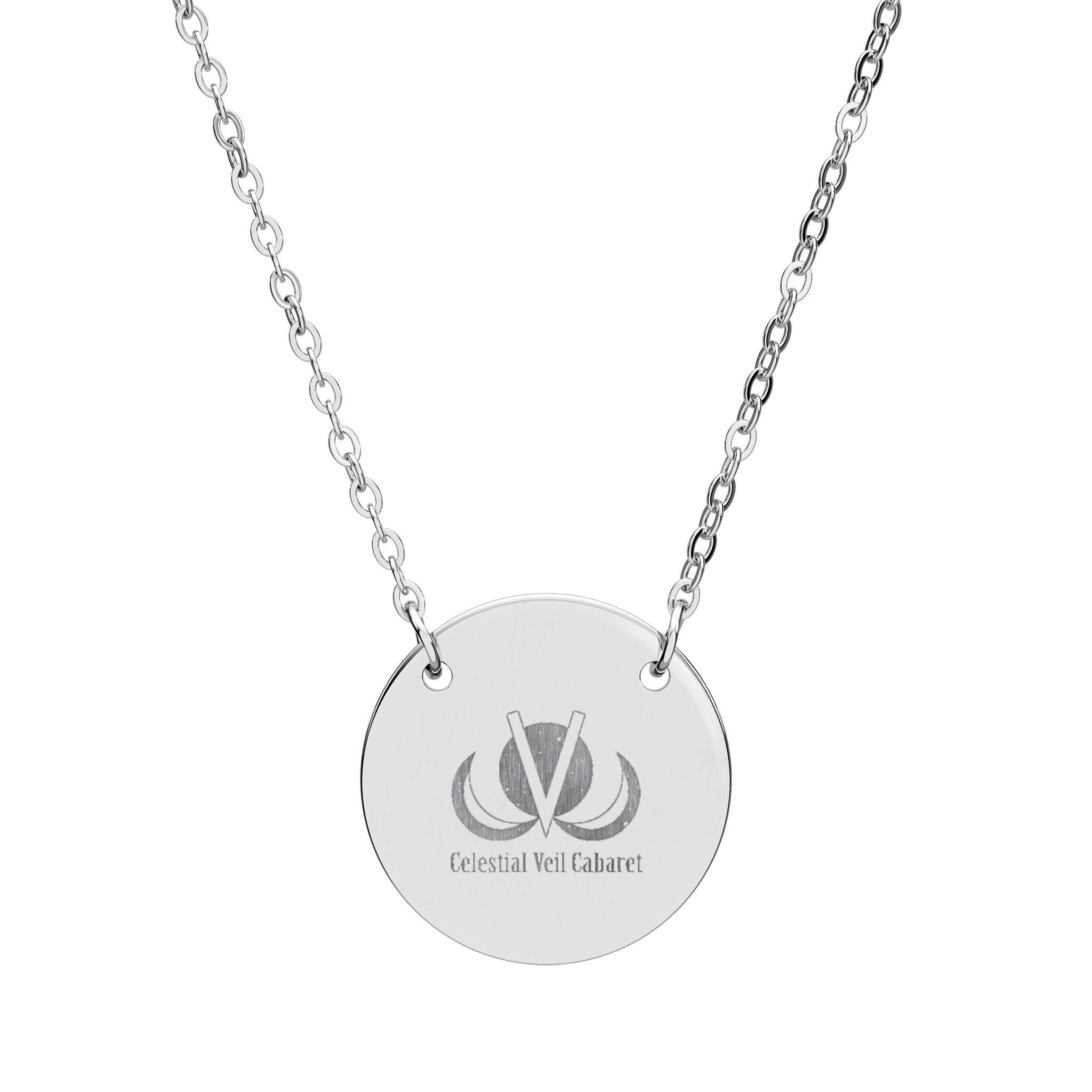 Engravable Circle Necklace — Personalized Round Pendant Jewelry